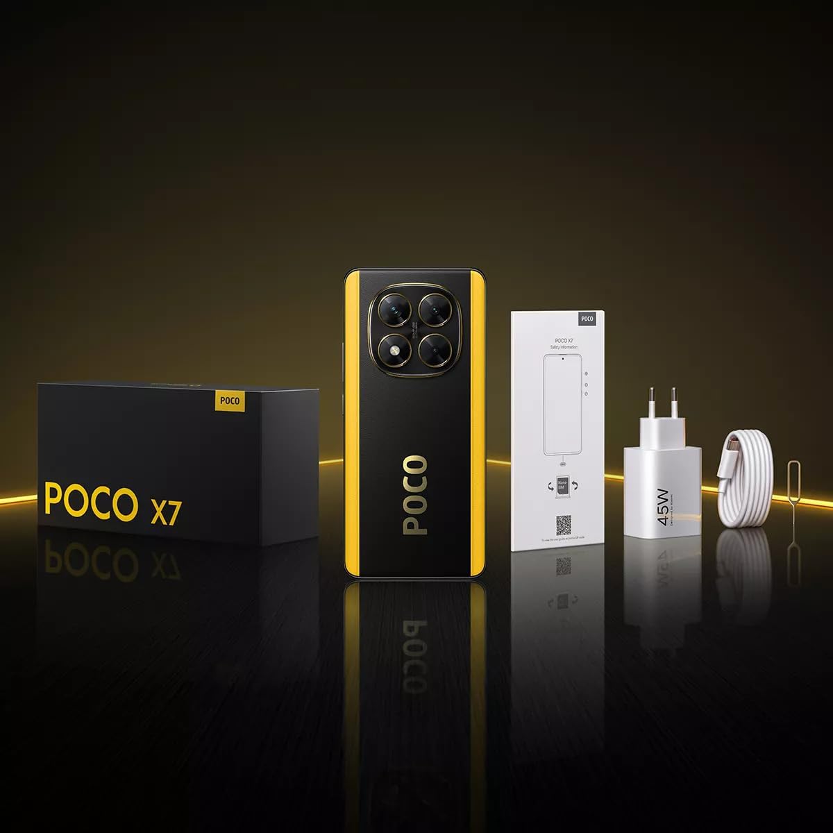 Poco X7 5G + 4G LTE (for Tmobile Mint Tello & Global) (512GB + 12GB) Ai Curved 6.67" 50MP Triple Cam NFC Dual sim Unlocked Model 24095PCADG (Green) - Image 7