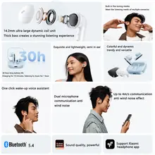 Redmi Buds 6 Active TWS Earphone Bluetooth 5.4 30H Long Battery Life 5 Tuning Modes Anti Wind Noise Wireless Headset - Image 2